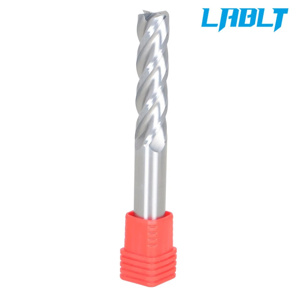 1/2" 4 Flute Long Carbide End Mill for LABLT (2" Cut, 4" Overall)