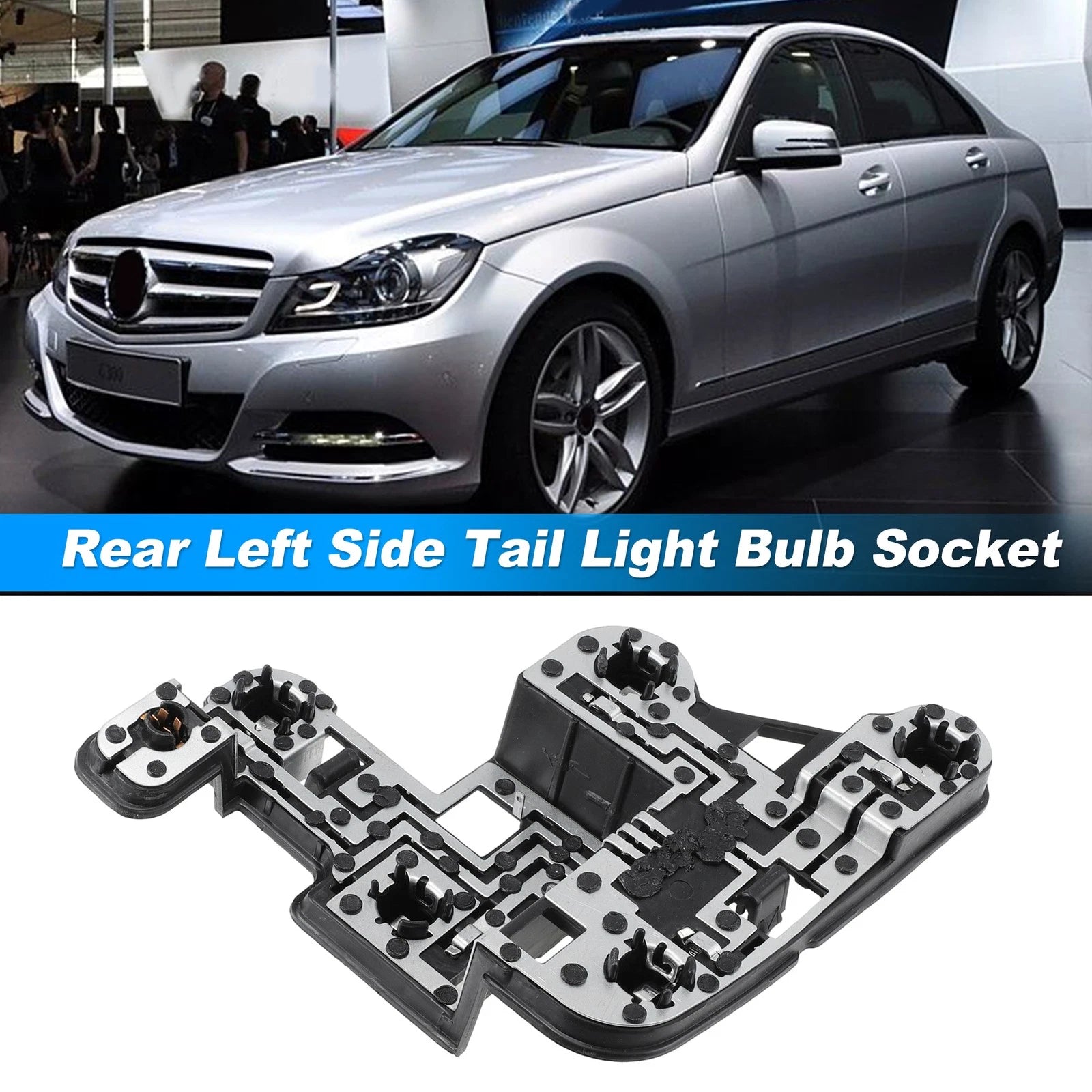 Left Side Tail Light Bulb Socket 2048201500 for Mercedes-Benz C250 (2012–2014)