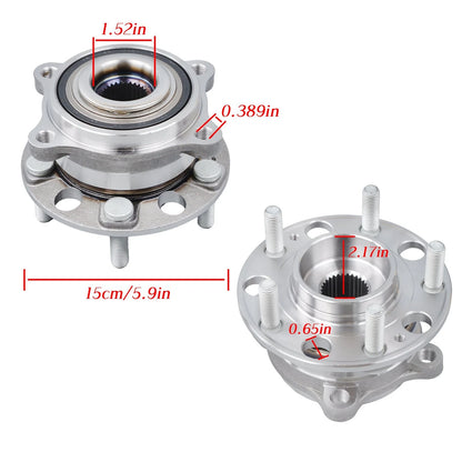 Front Wheel Bearing and Hub Assembly for Hyundai Santa Fe, Kia Sorento (2015–2018)