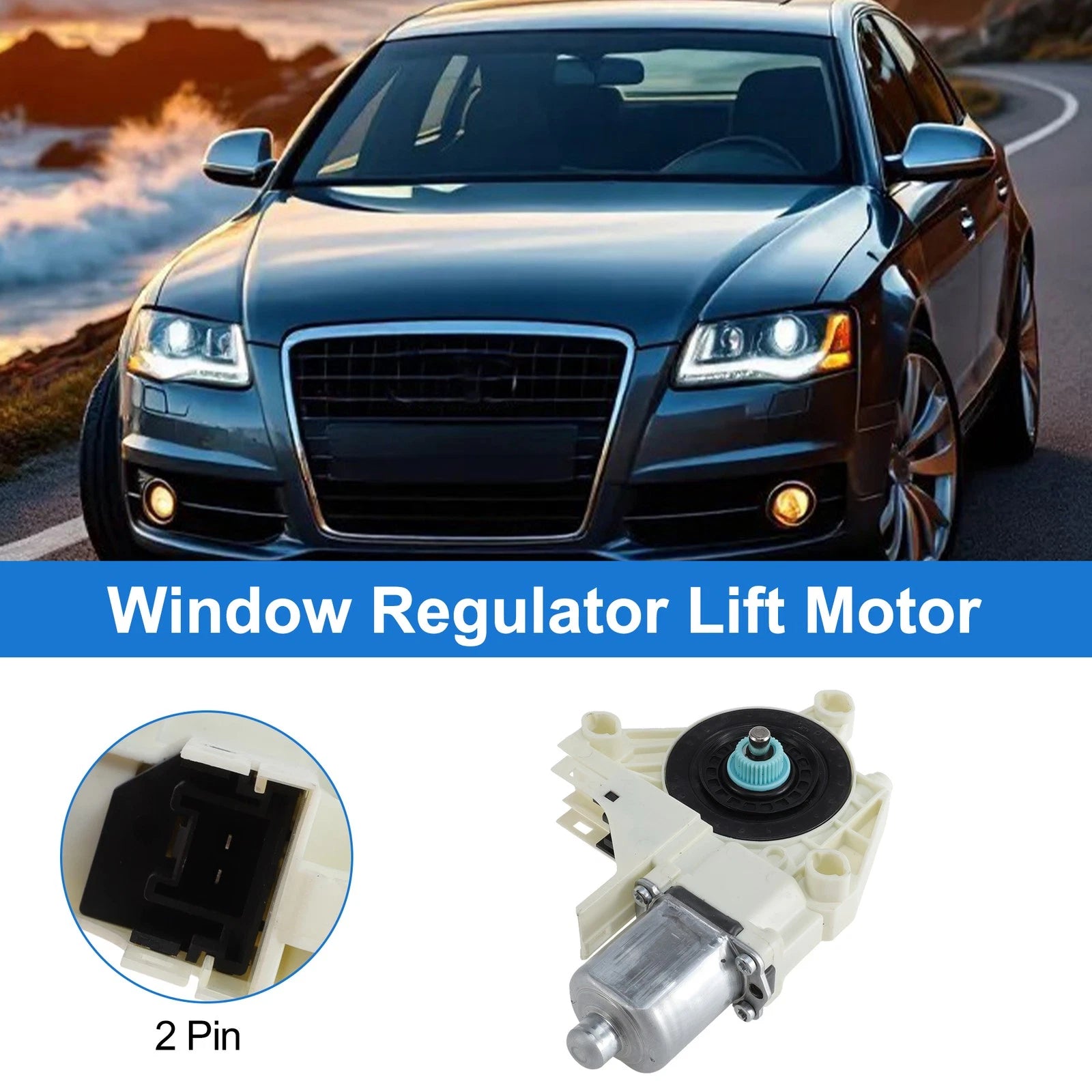 Power Window Regulator Lift Motor Replacement for Audi A4 (2006–2015)