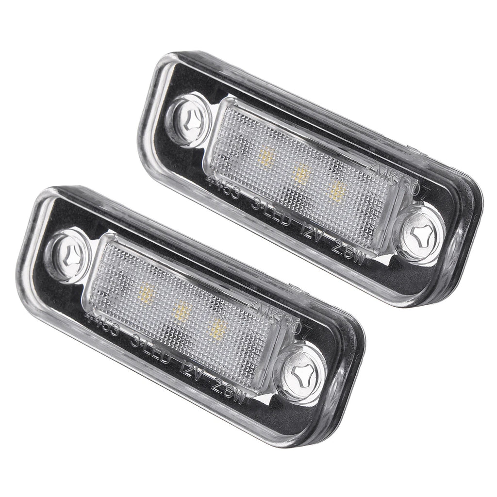 2X LED License Plate Lights for Benz CLS (2004–2010) E-Class (2002–2008)