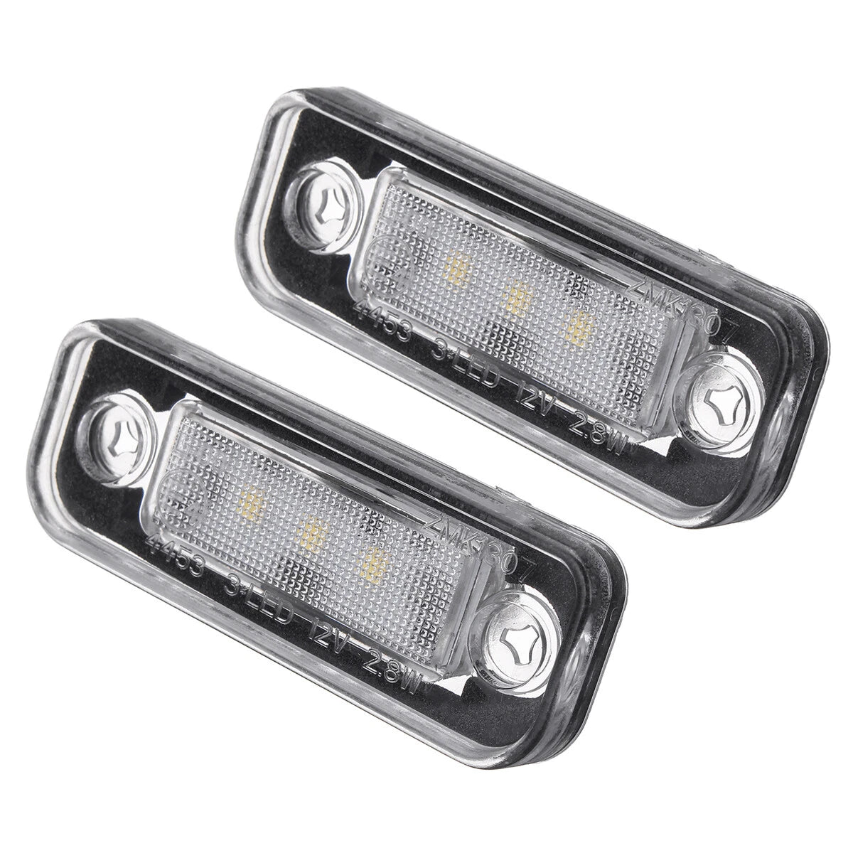 2X LED License Plate Lights for Benz CLS (2004–2010) E-Class (2002–2008)