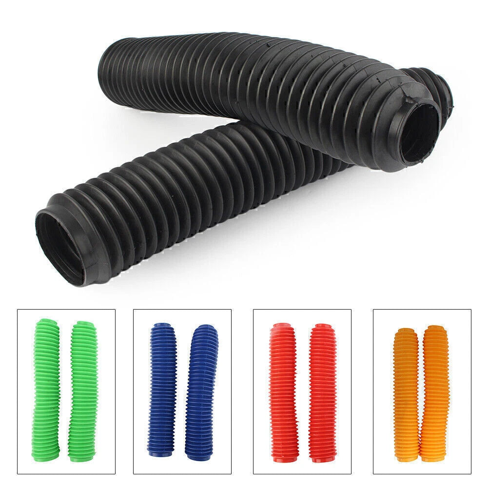 2X Fork Dust Covers Gaiters Boots for Motorcycle Dirt Bike (360MM)
