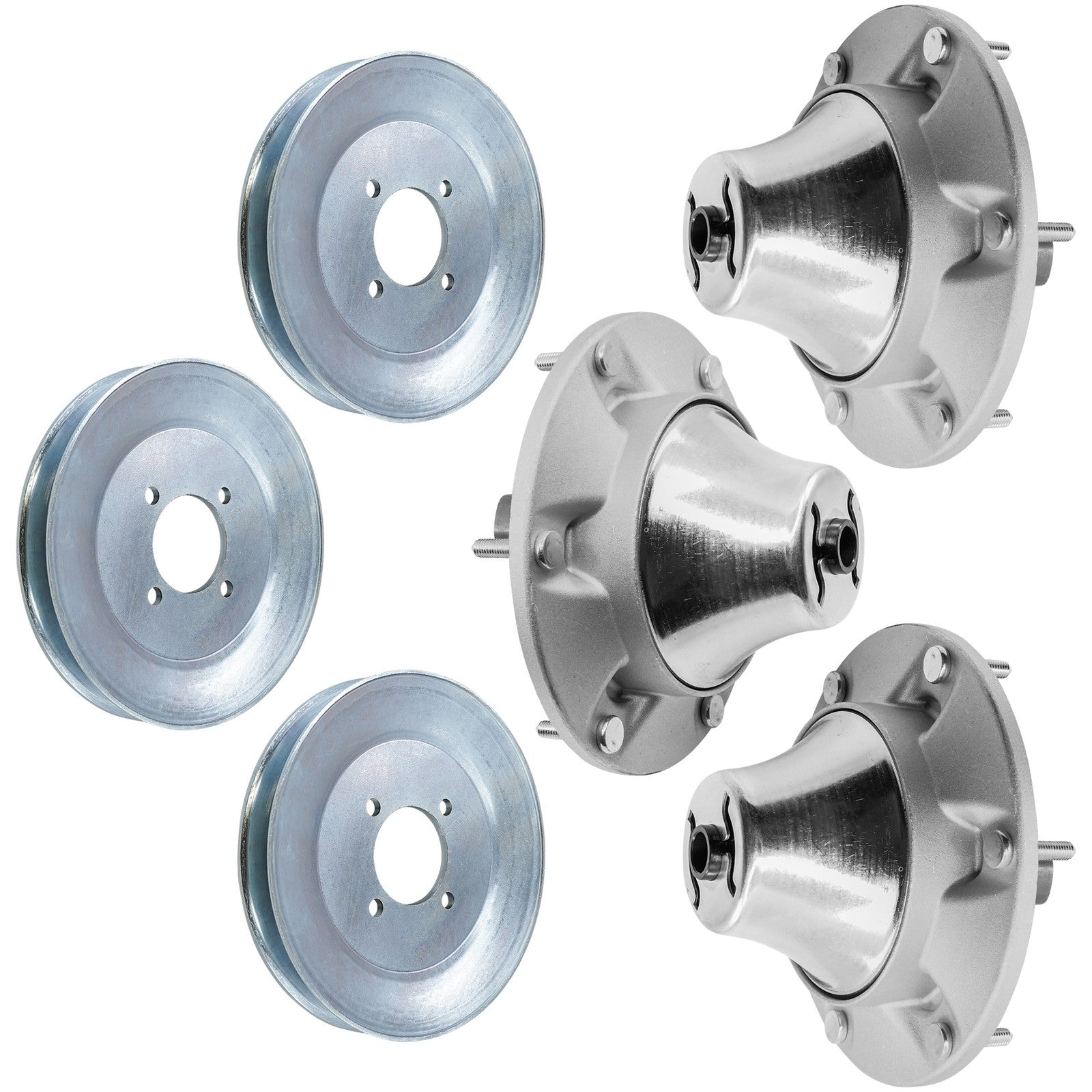 Deck Spindle with Pulley Replacement for John Deere Z955R Z970R (2018–2024)