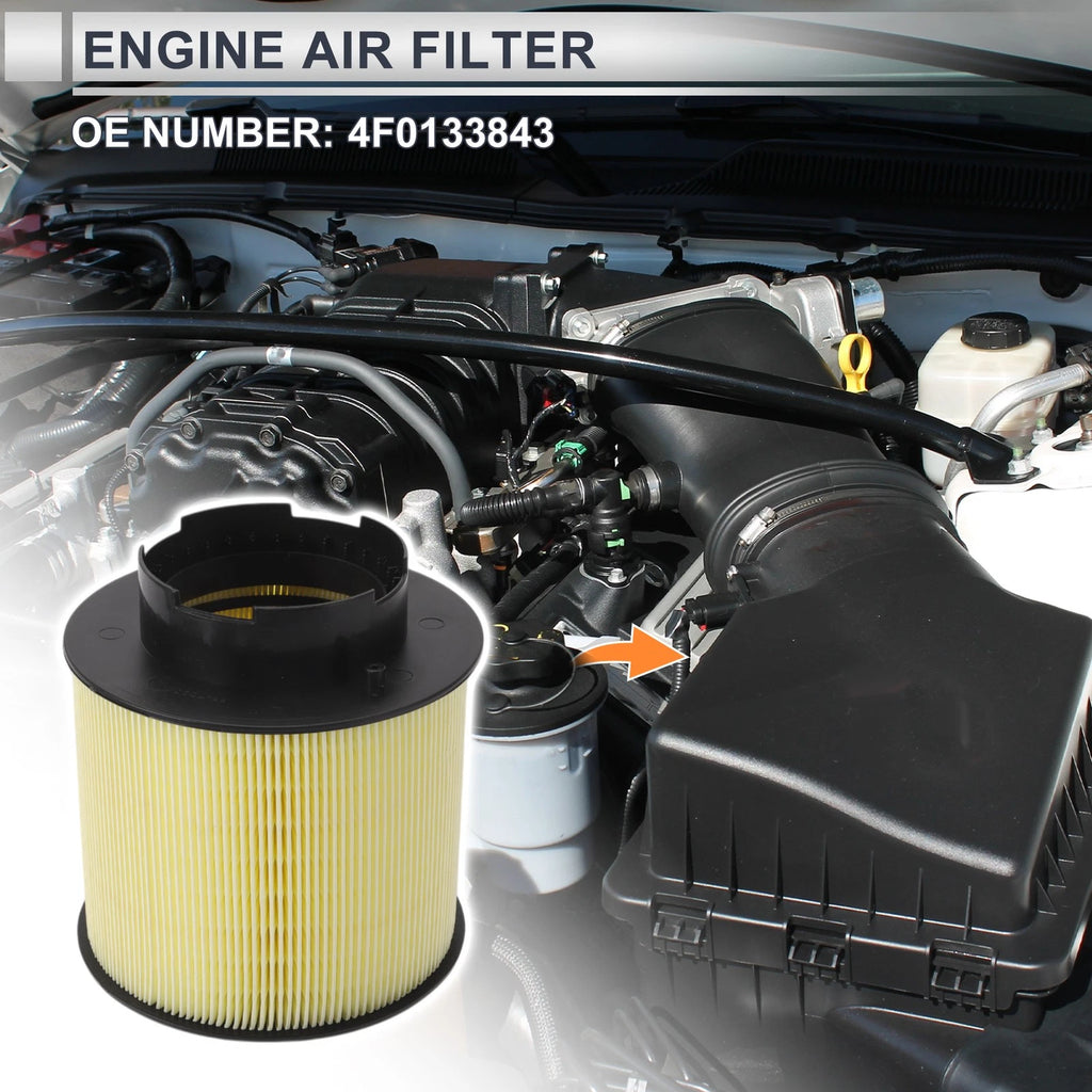 Engine Air Filter Replacement for Audi A6 Base 3.2L (2006–2011)