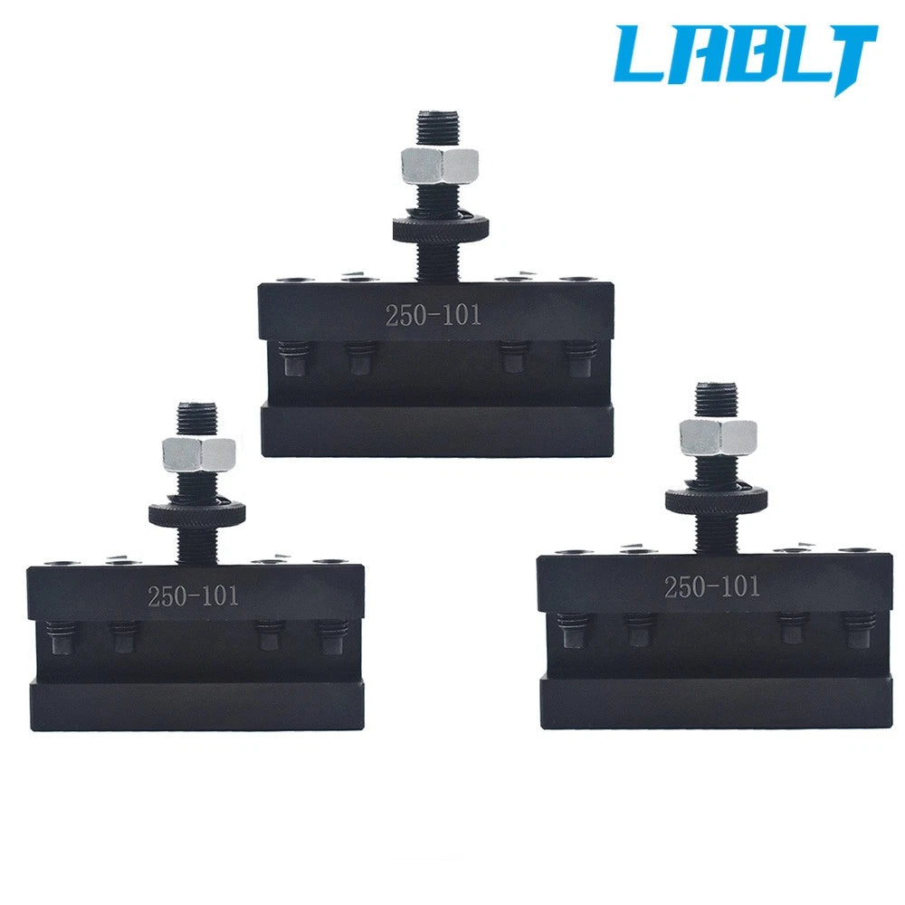 3X Quick Change Tool Post Turning & Facing Holder for Lathe (AXA 250-101)