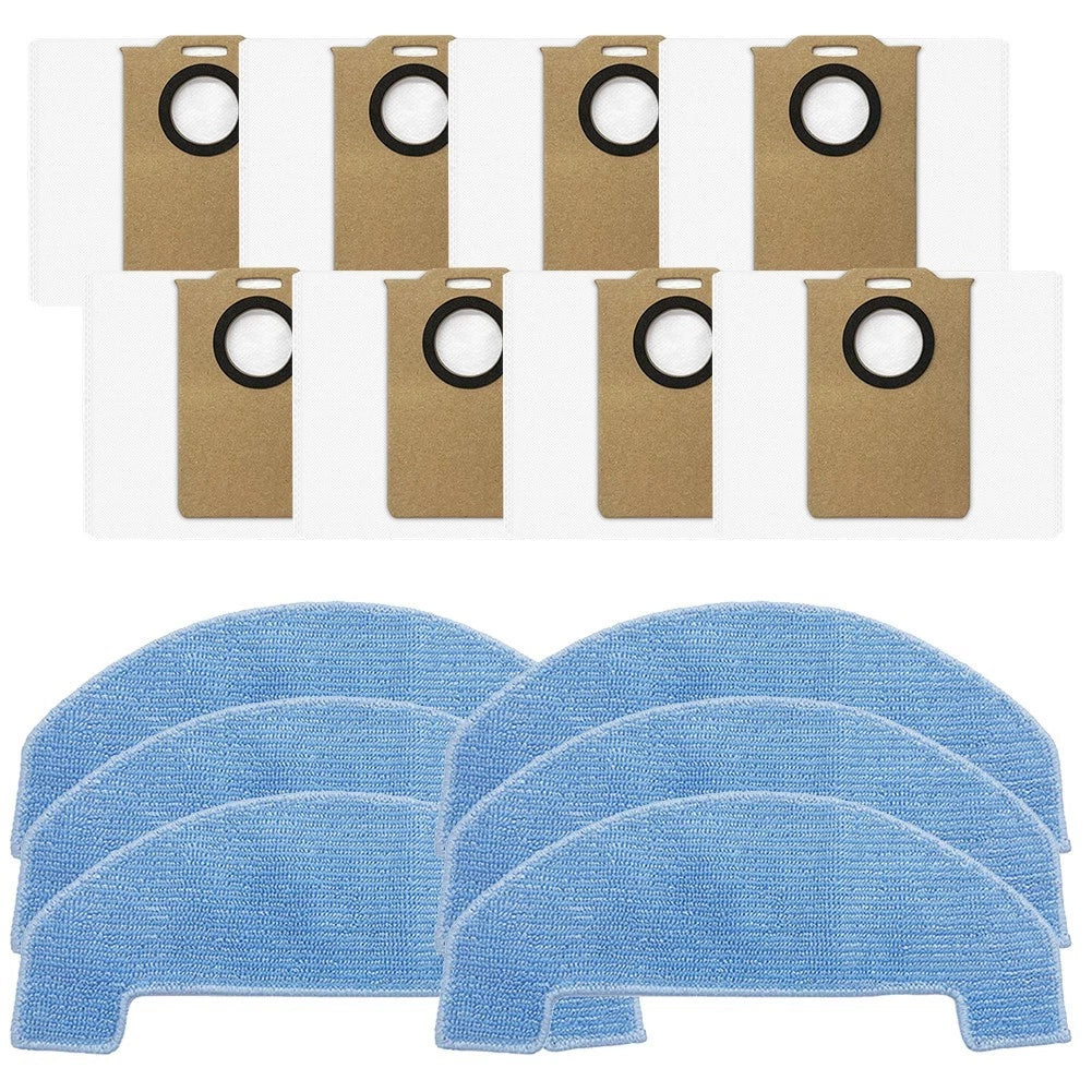 Replacement Mop Pads and Dust Bags for Trouver E10