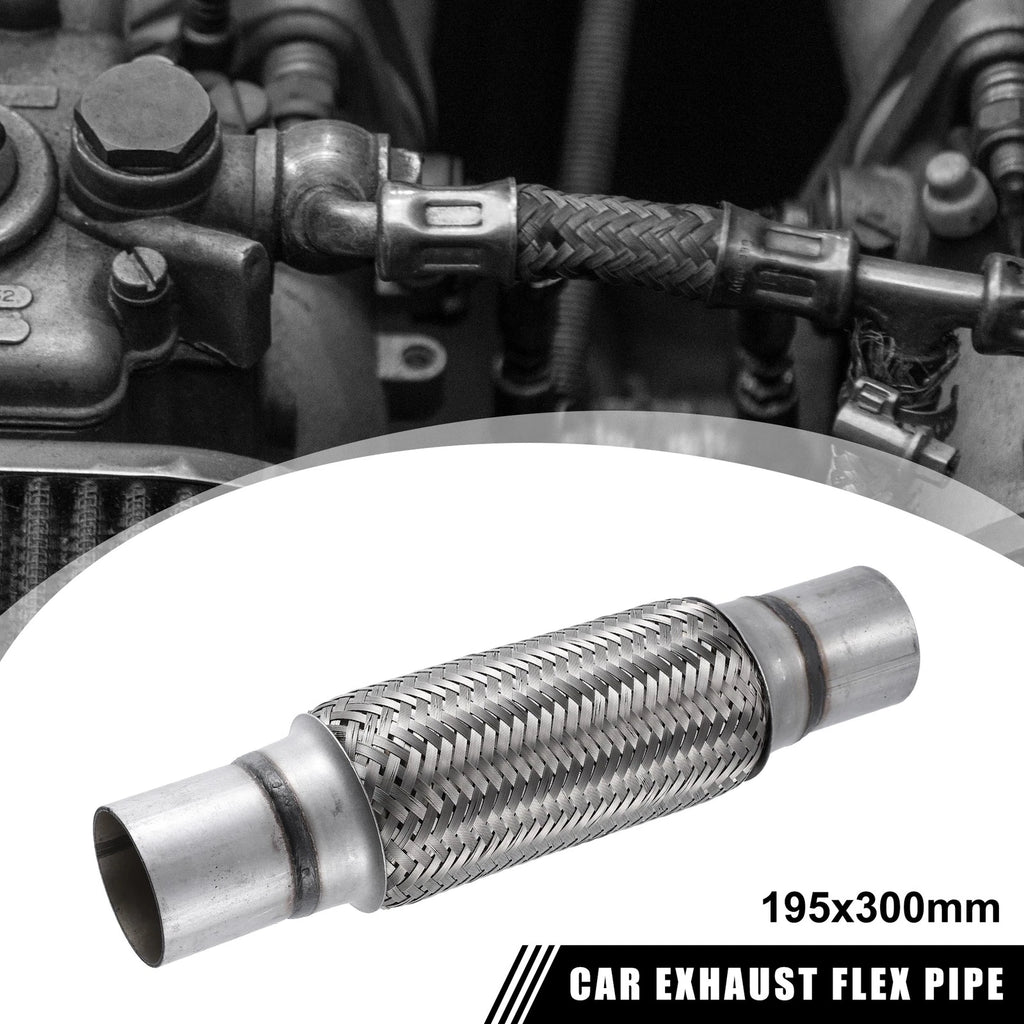 2" Exhaust Flex Pipe with Extension for Universal Applications