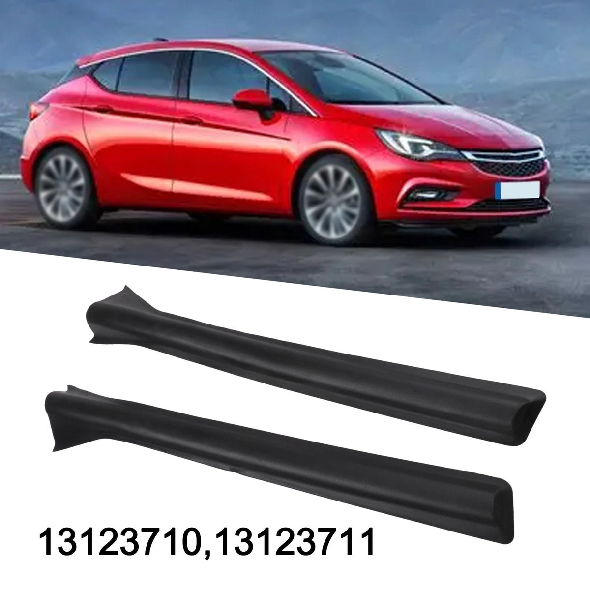Set of 2 B Pillar Covers for Opel Astra H Vauxhall (2004–2010)