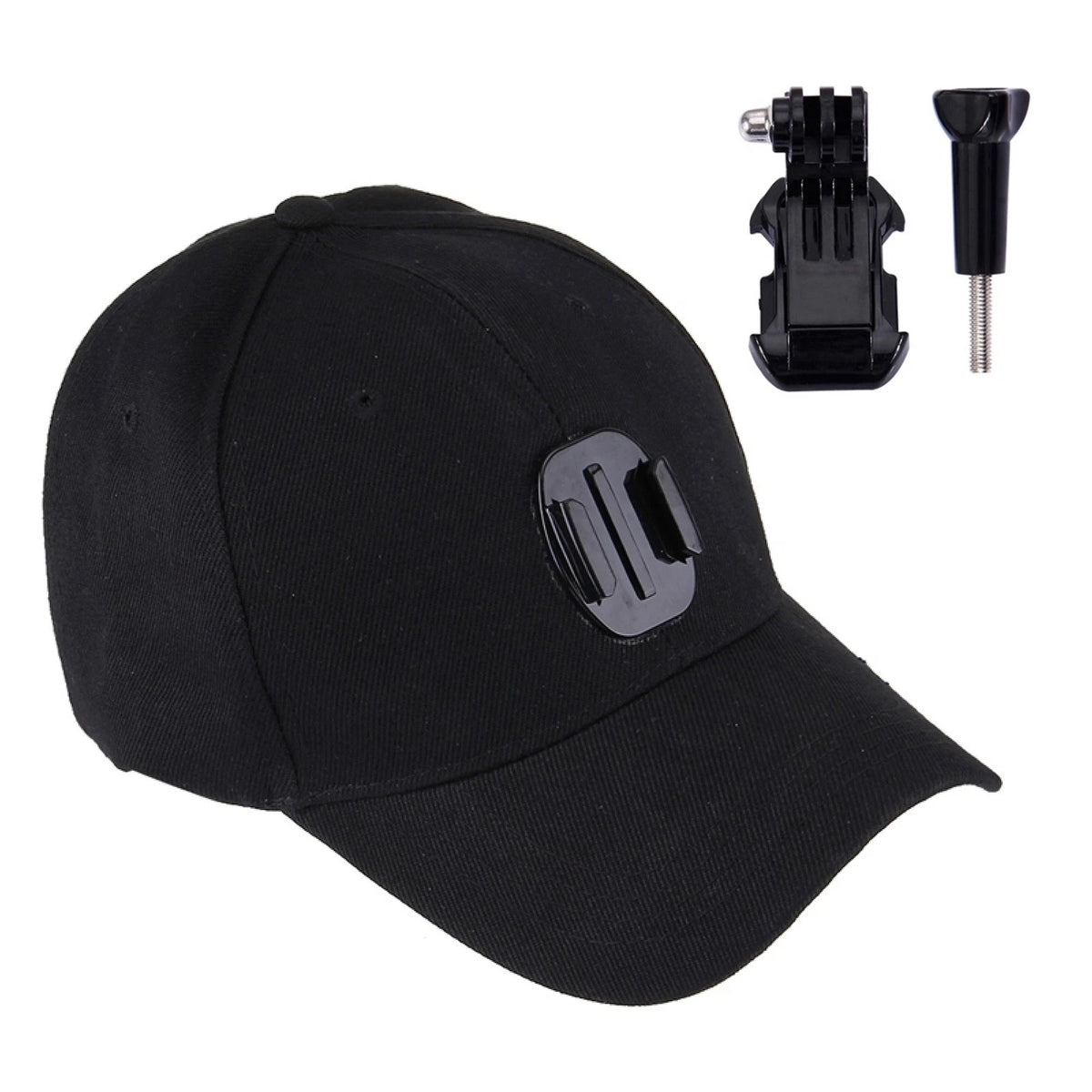 GoPro Hat Mount with Screw Holder for GoPro 3-8, DJI Osmo