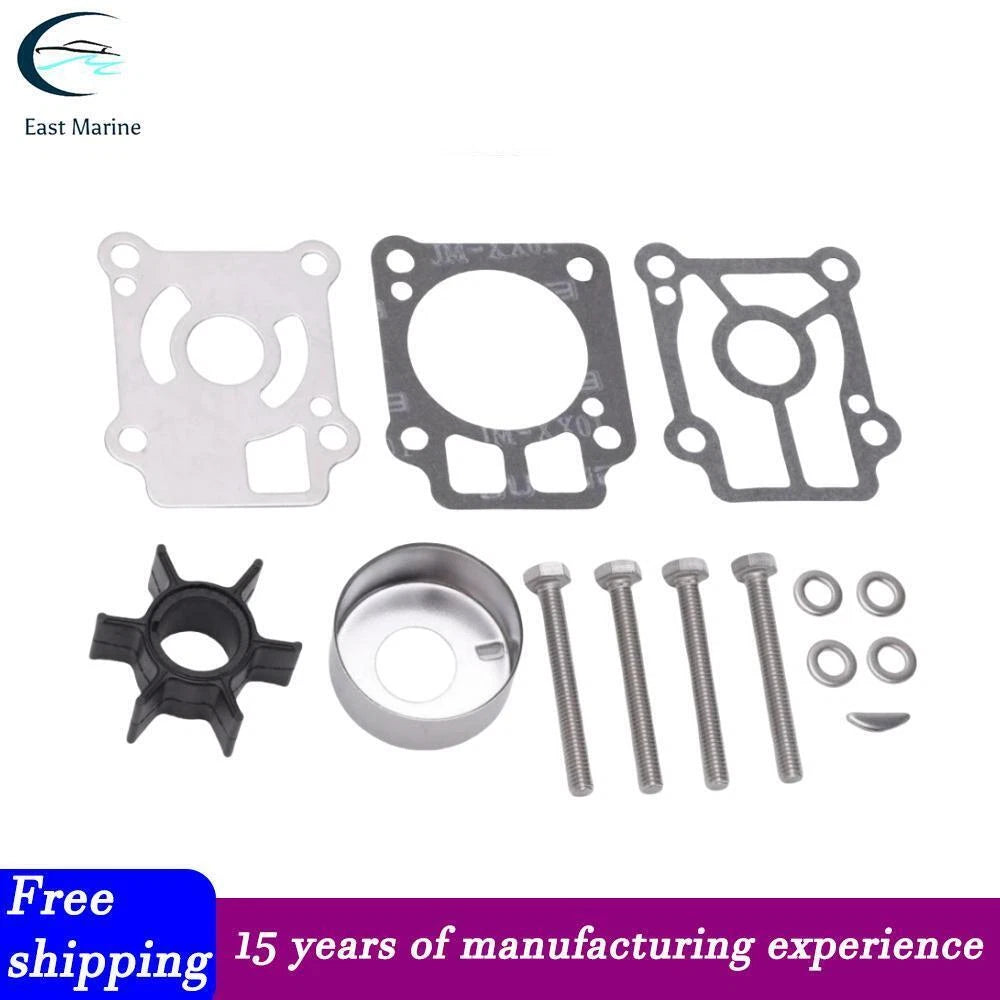 Water Pump Impeller Repair Kit for Tohatsu 25/30/40hp 2-Stroke (1990–2023) 361-87322-0