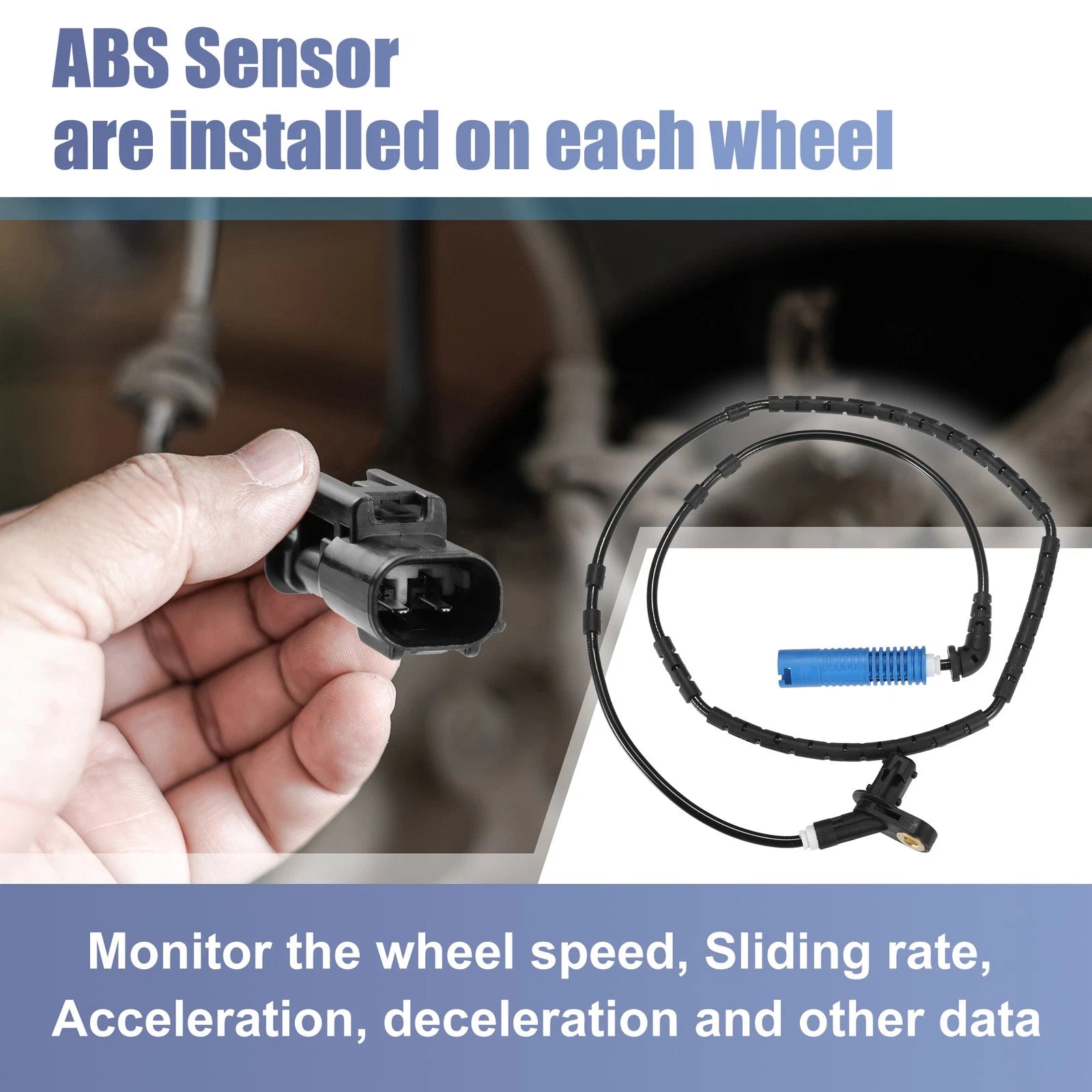 ABS Wheel Speed Sensor Rear Left for BMW 330i (2006–2019)
