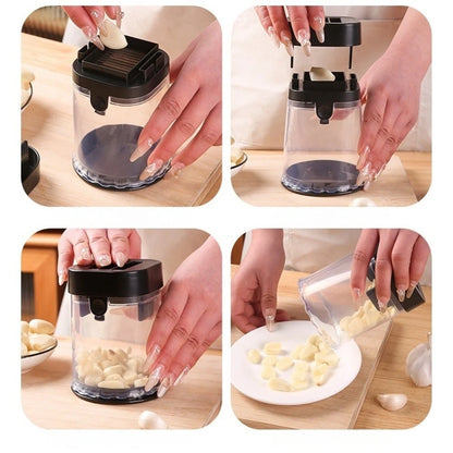 Manual Garlic Press Stainless Steel Cutter for Kitchen Use (11.2cm)