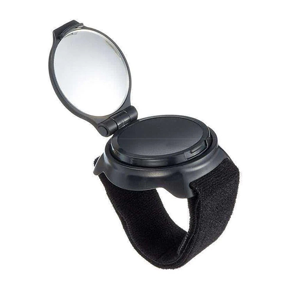 Convex Rearview Mirror for Bicycle Wrist Mount 360 Degree Adjustable