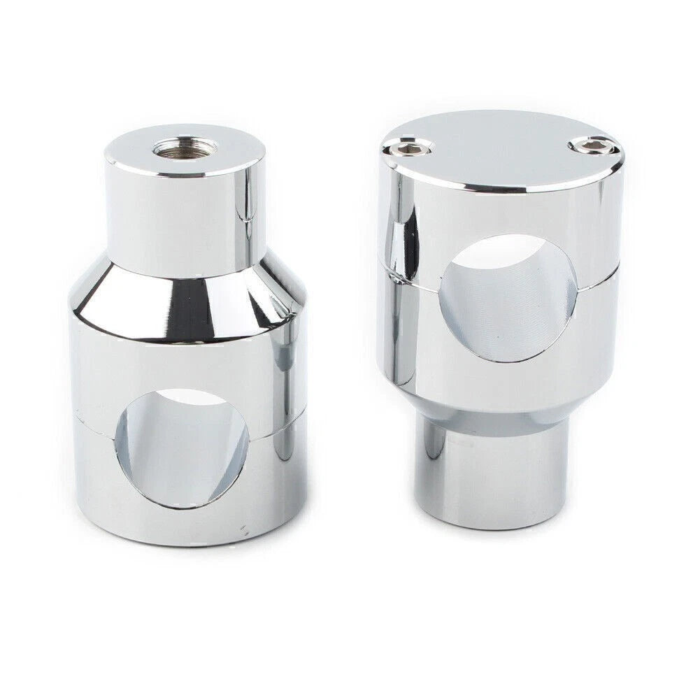 Handlebar Mount Adapter Risers Clamp for Harley Honda (1'' Diameter)