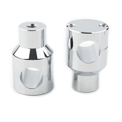 Handlebar Mount Adapter Risers Clamp for Harley Honda (1'' Diameter)
