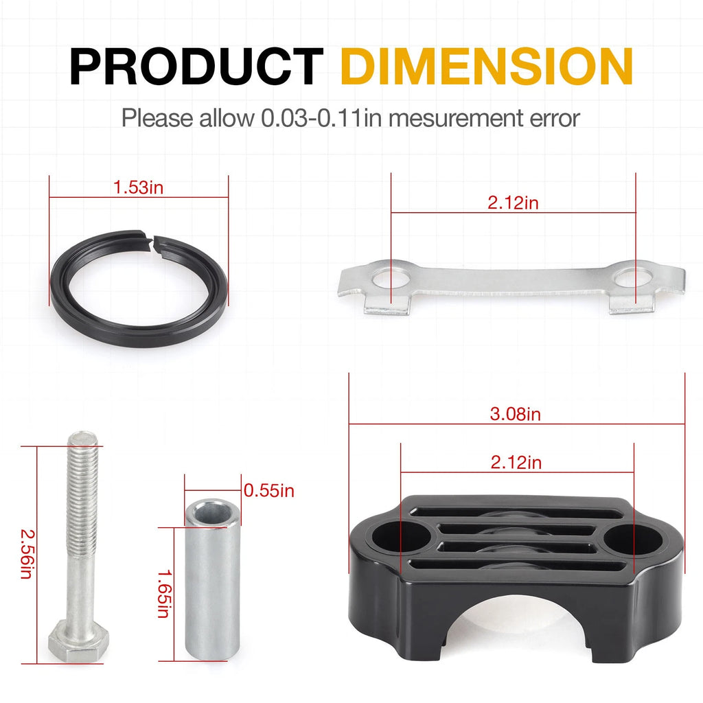 Steering Stem Bushing Rebuild Kit for Yamaha Grizzly YFM350 YFM450 YFM550 YFM700 (2000–2023)