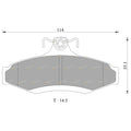 Rear Disc Brake Pads Set for Mitsubishi Verada (1996–2005)