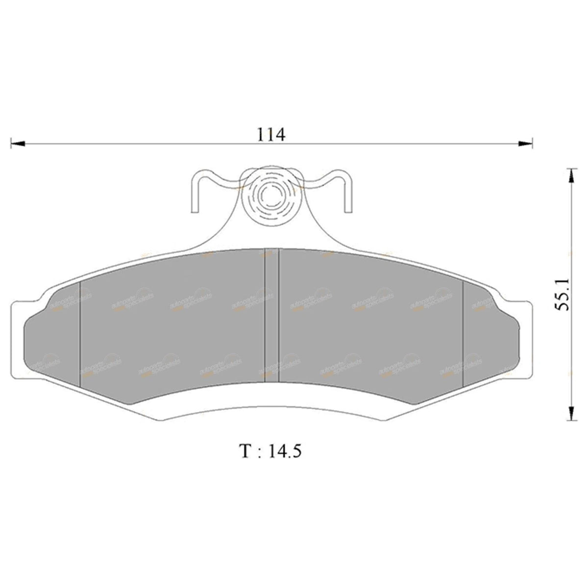 Rear Disc Brake Pads Set for Mitsubishi Verada (1996–2005)