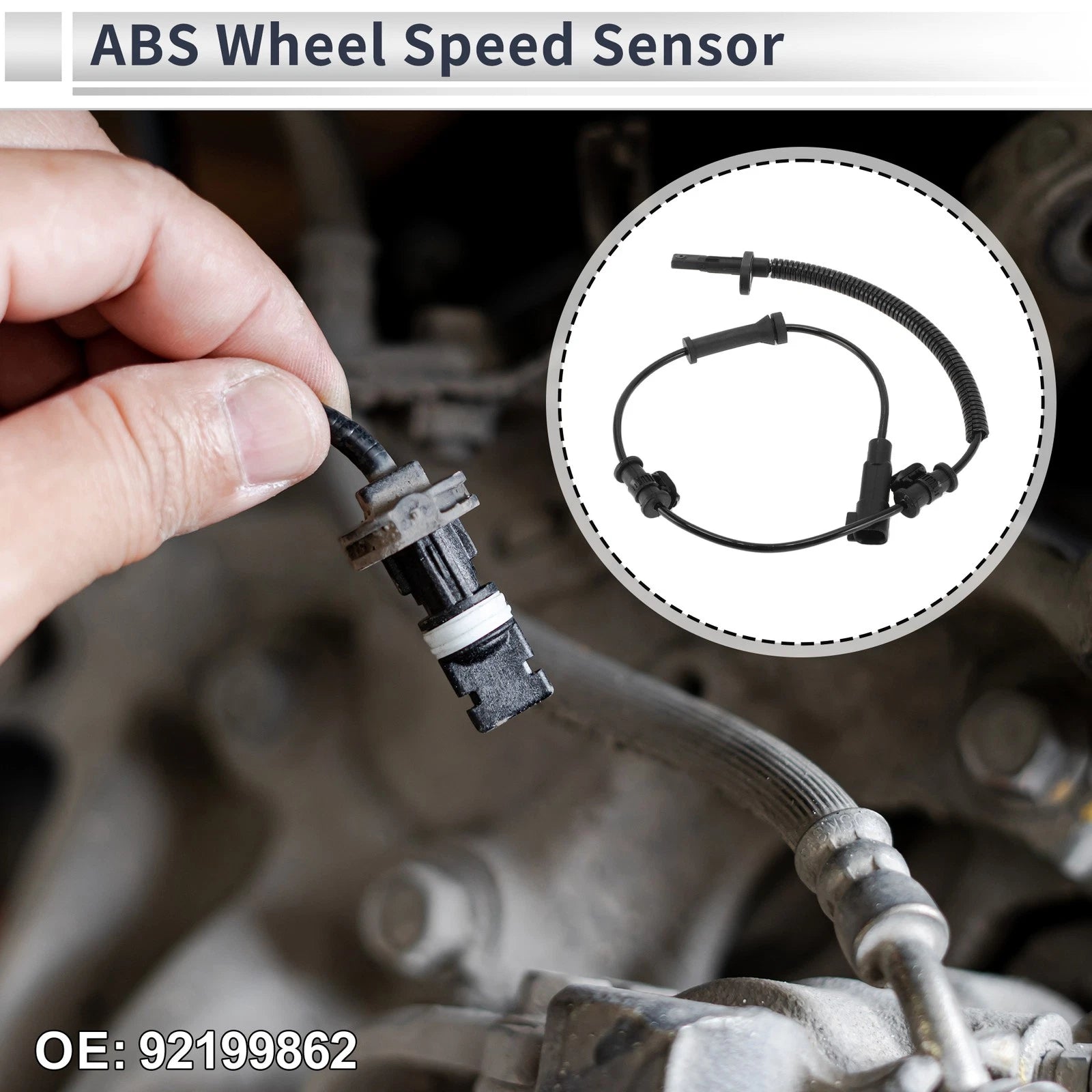 ABS Wheel Speed Sensor Replacement for Chevrolet Camaro 2010–2015 Rear Left
