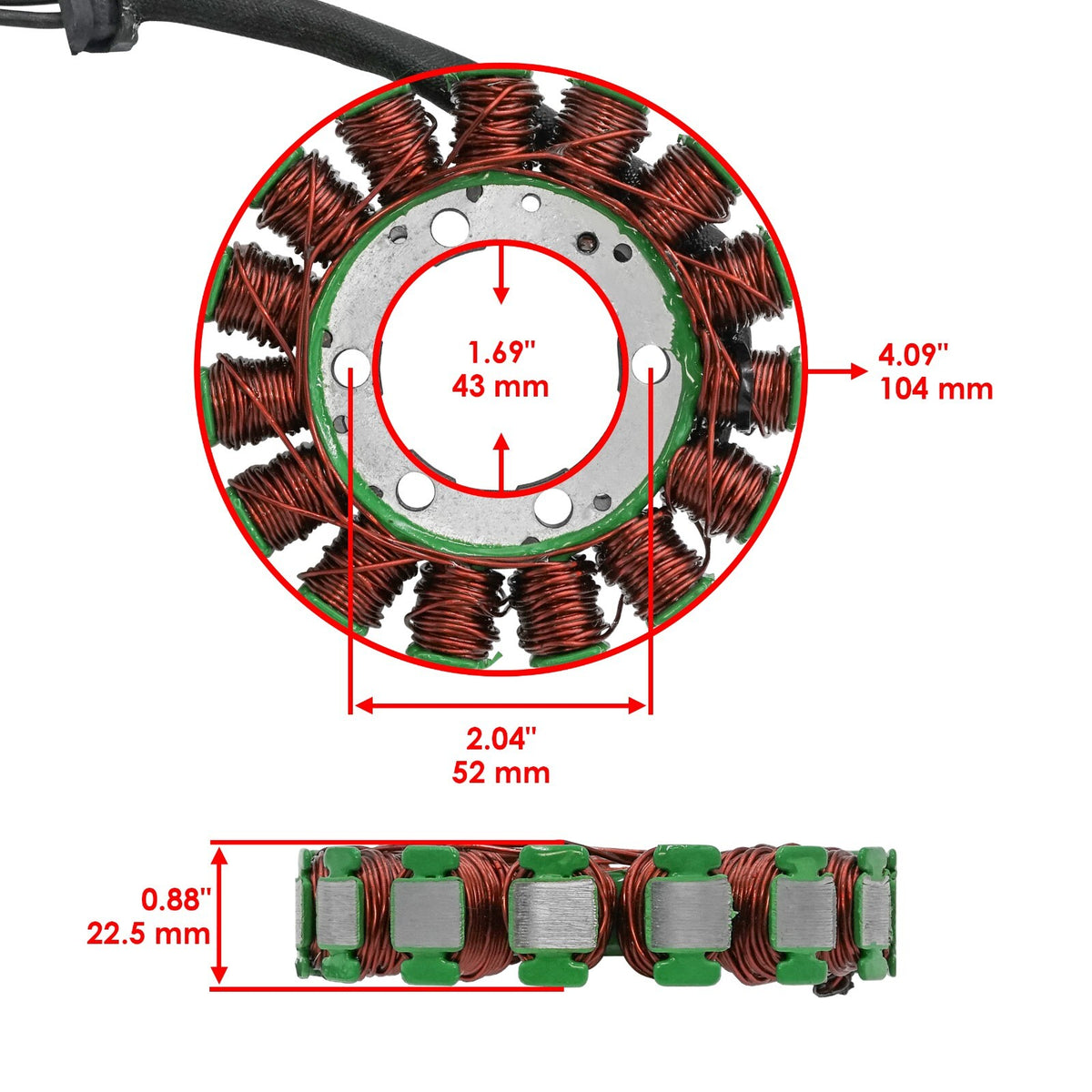 Magneto Stator for Kawasaki Ninja ZX-10R ZX1000 (2011–2025) Heavy Duty