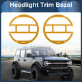 1 Pair Headlight Trim Bezel for Ford Bronco (ABS)