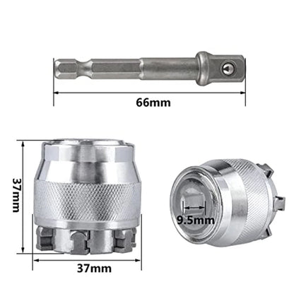 Adjustable Socket Wrench 10-19mm for Repairs