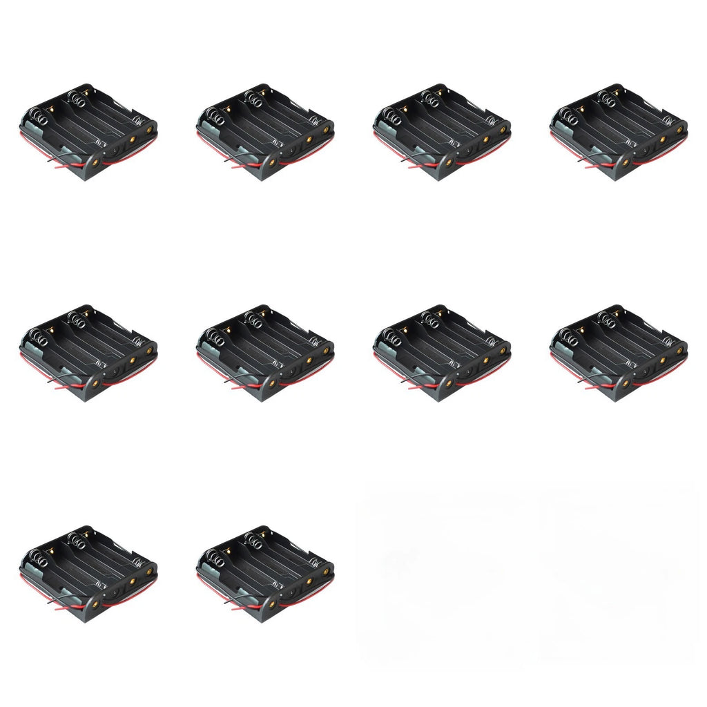 4 Slot Plastic AA Battery Holder for Standard Applications