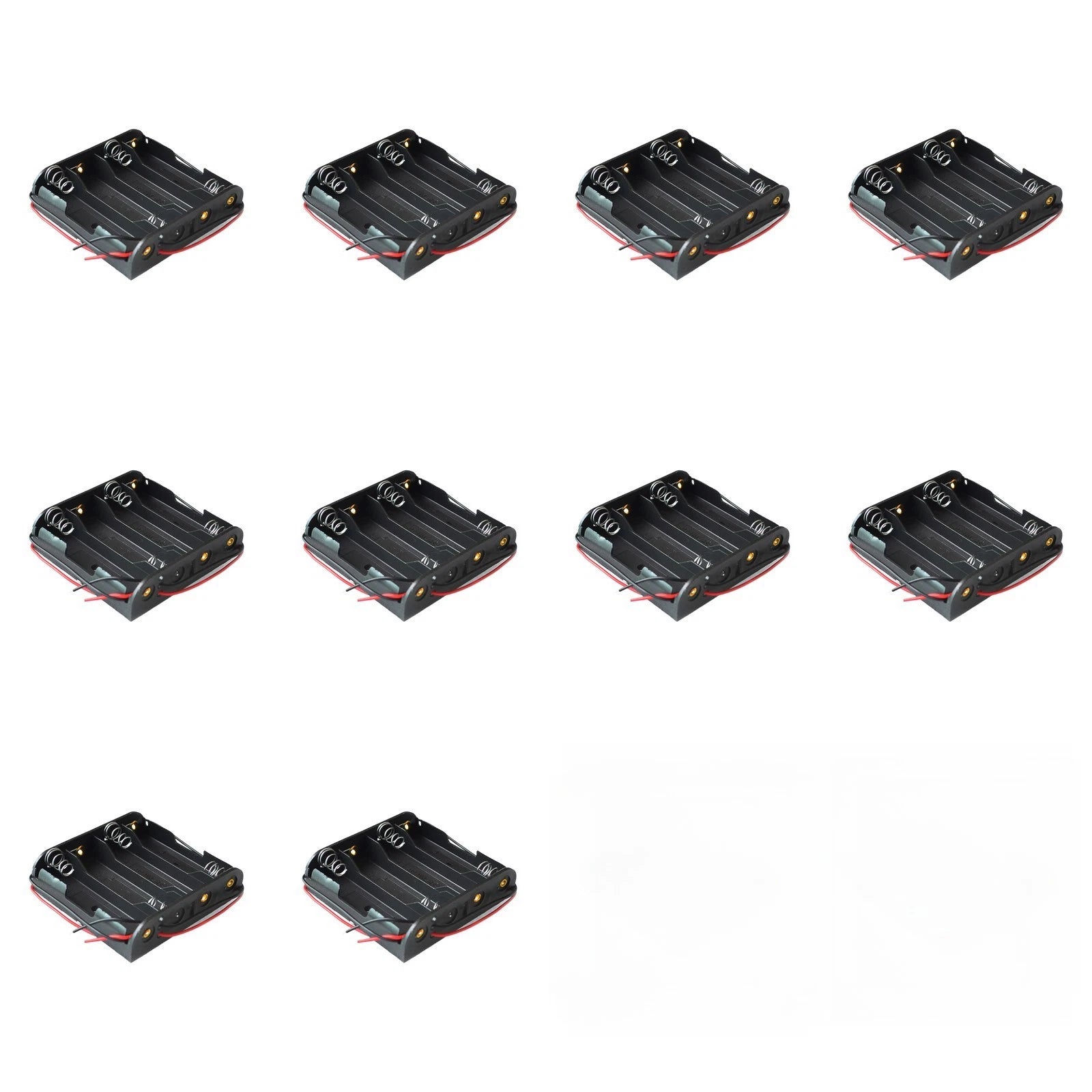 4 Slot Plastic AA Battery Holder for Standard Applications