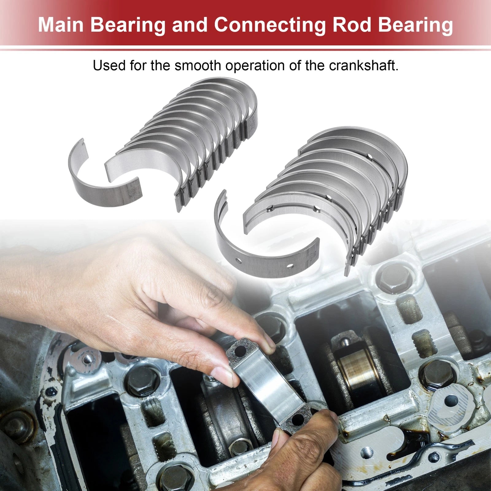 Engine Main and Connecting Rod Bearing Kit for Mercedes-Benz CL550 (2007–2010)
