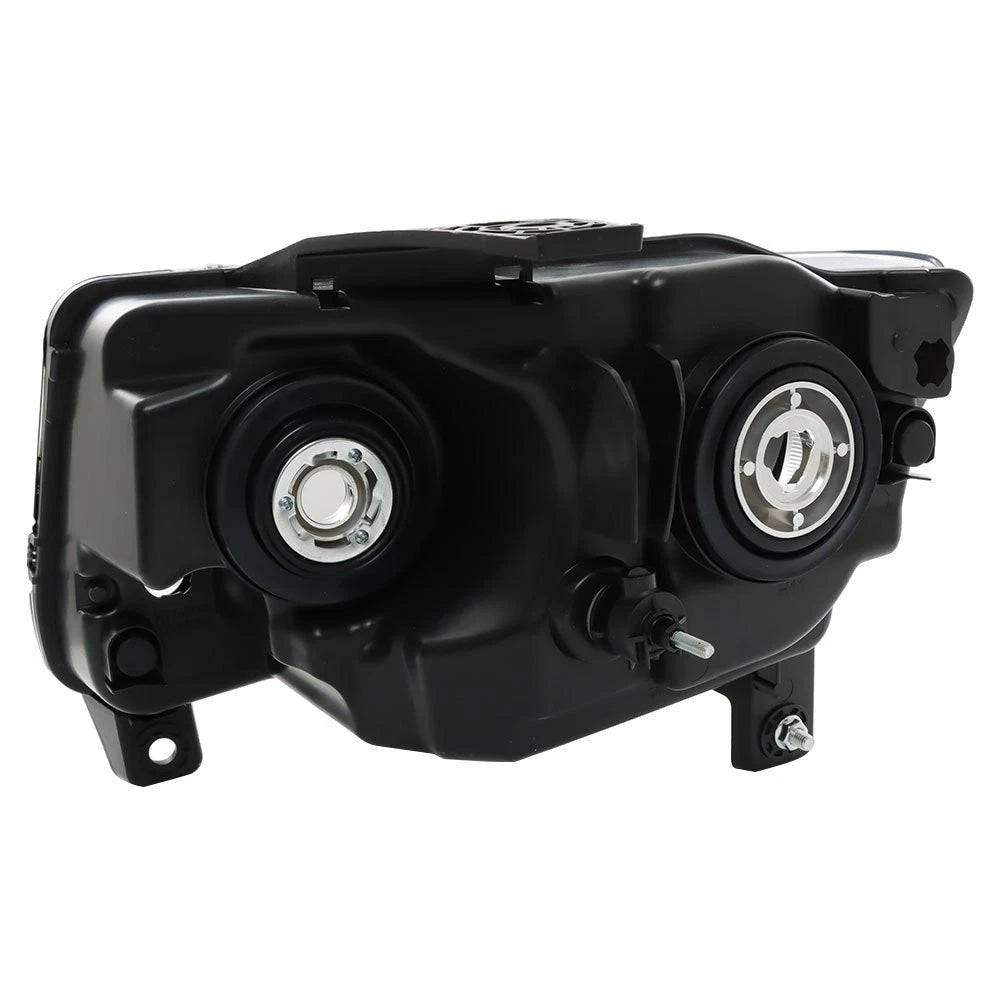 Headlights Black LH+RH for Jeep Grand Cherokee (2011–2013) Compass (2011–2017) Halogen
