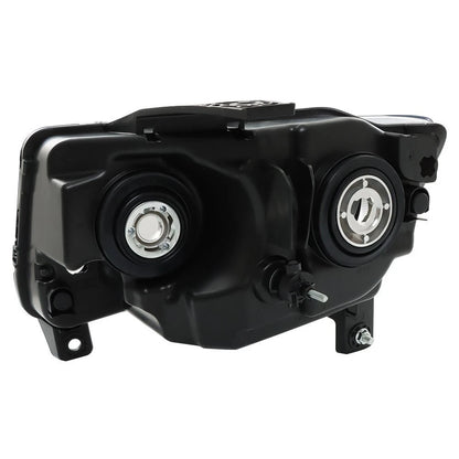 Headlights Black LH+RH for Jeep Grand Cherokee (2011–2013) Compass (2011–2017) Halogen