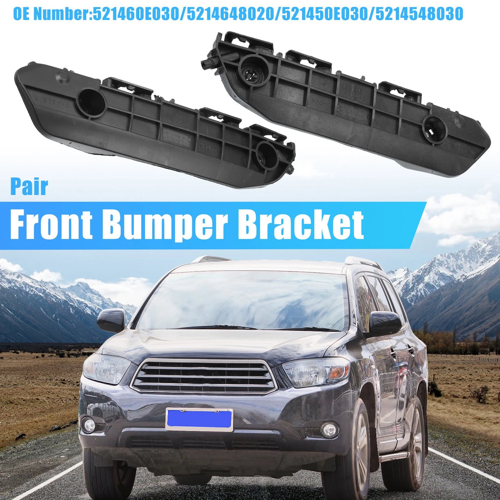 Front Side Bumper Cover Bracket Pair for Toyota Hilux (2016–2020)