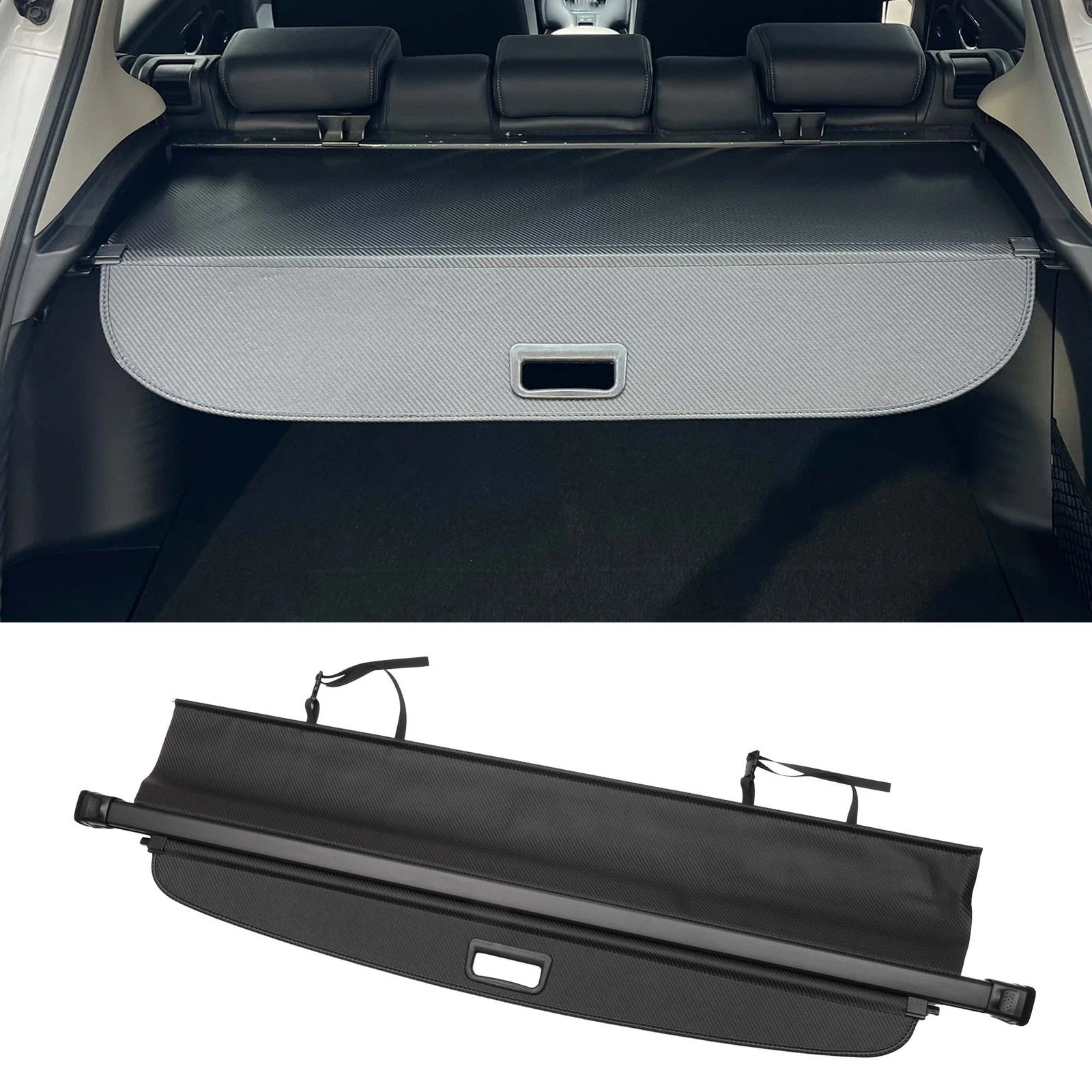 Retractable Cargo Cover OEM Replacement for Toyota RAV4 (2006–2012) Black