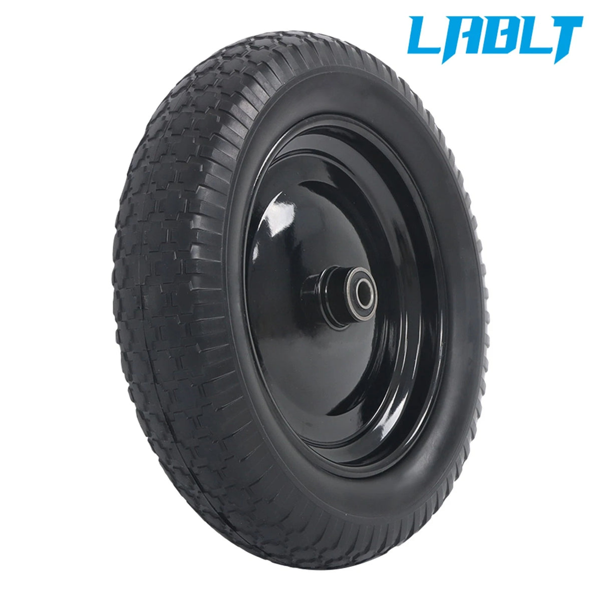 Solid Tire and Wheel 14.5"×4.00-8 for LABLT (1" Axle, 3" Hub)