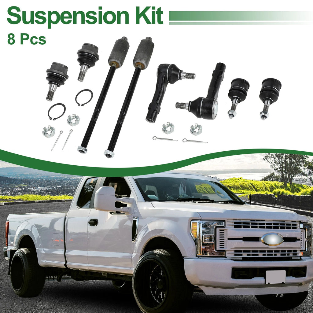 8pcs Front Suspension Kit Inner Outer Tie Rod End Ball Joint for Ford Explorer (2002–2010)
