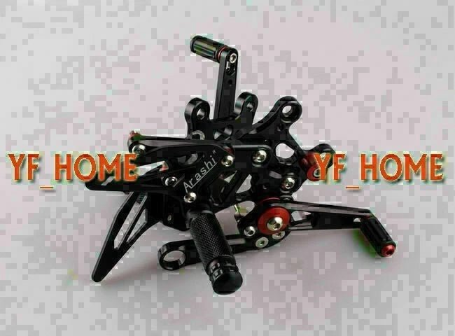Rear Set Footpegs for Aprilia RSV4 (2009–2011) Black
