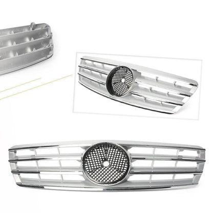 Front Upper Grill Mesh Grille for Mercedes Benz W203 C230 C320 C240 (2001–2007)
