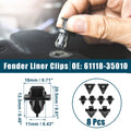 Fender Liner Clips Replacement Kit for Toyota FJ Cruiser (2007–2014)