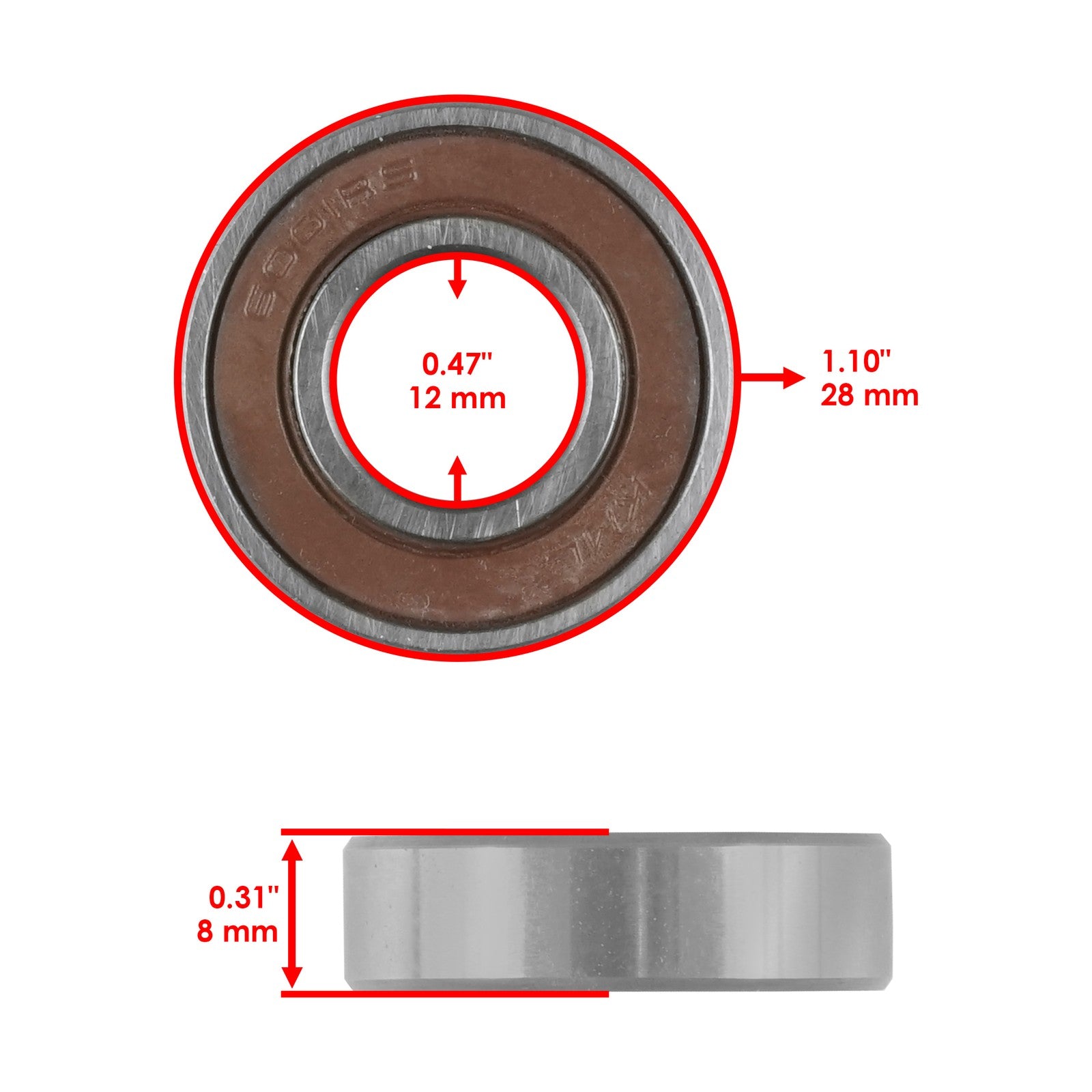 Wheel Bearing Front & Rear Replacement Kit for Lawn Boy 22270 (1971–1980)