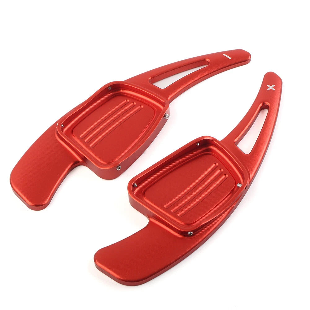 Steering Wheel Shift Paddle Shifter for Audi A3 A4L A5 A6L S3 S4 Q2 Q5L Q7 (Red)