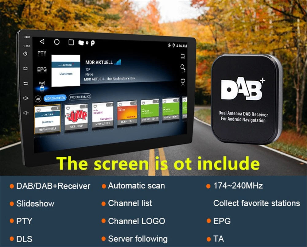 DAB+ Adapter Tuner Antenna for Android Car DVD Stereo