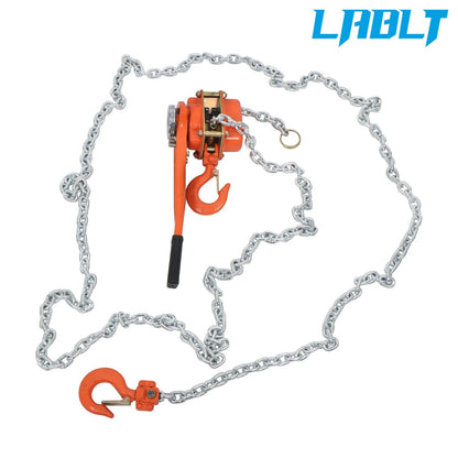 1.5 Ton Manual Lever Chain Hoist with 20FT G80 Chain for Heavy Lifting