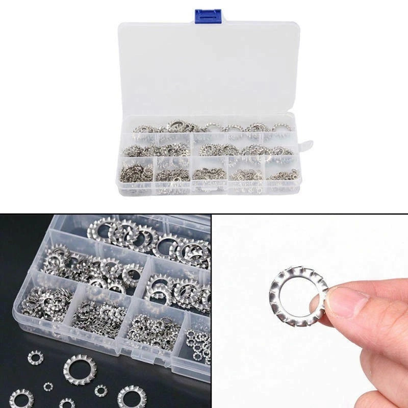 300pcs Washer Star Assortment Kit for Automotive Applications