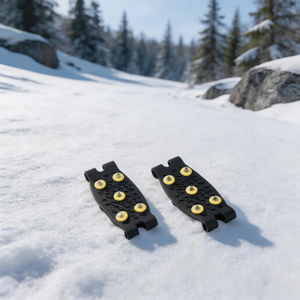 Steel Stud Shoe Covers for Outdoor Use on Snow and Ice Roads