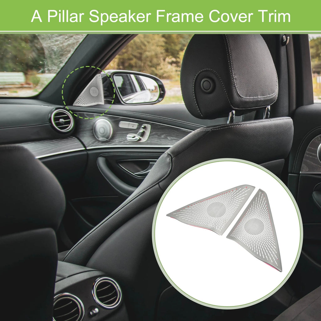 2pc A Pillar Speaker Frame Cover Trim Replacement for Mercedes E-Class (2009–2015)