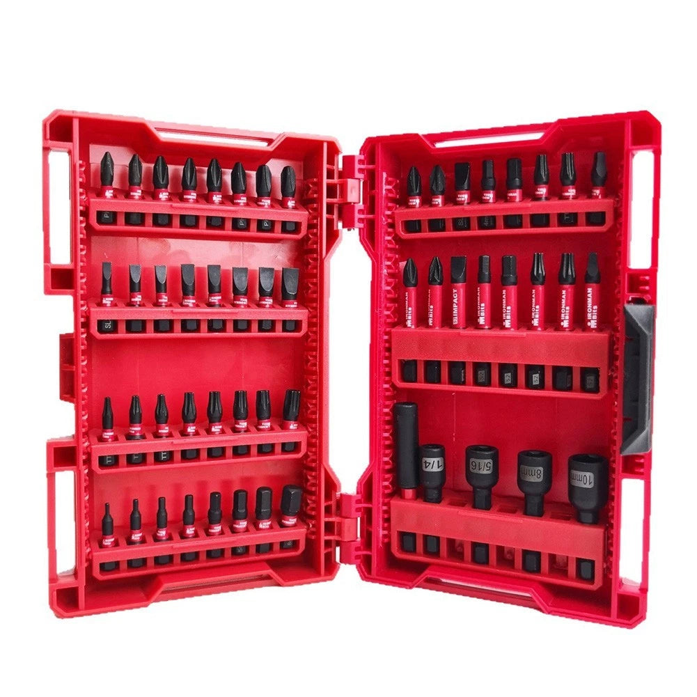 53 Piece Magnetic Screwdriver Bit Set for Impact Work Tasks