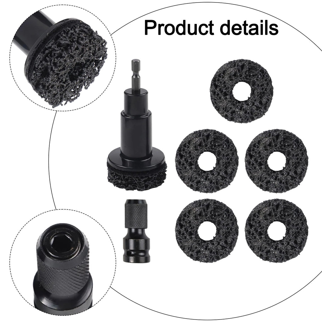 8PCS Rust Removal Tools for Hub Shaft and Brake Disc Cleaning