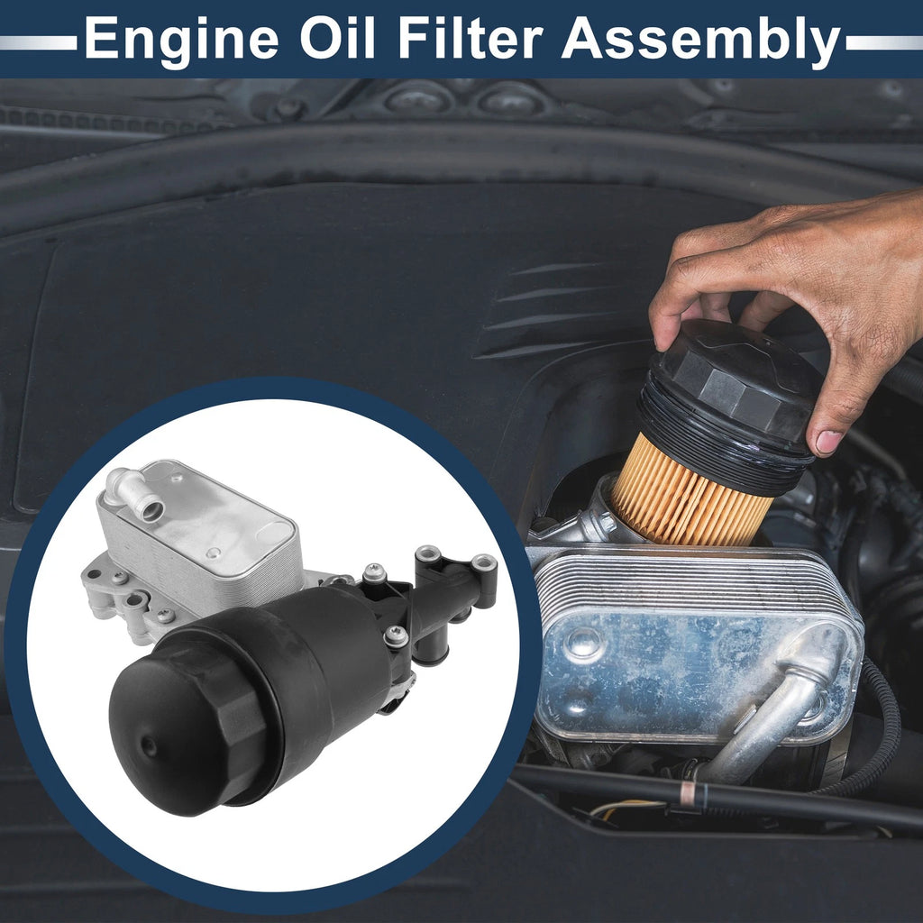 Engine Oil Cooler Filter Housing Replacement with Seals for Mercedes-Benz E250 (2014–2019)