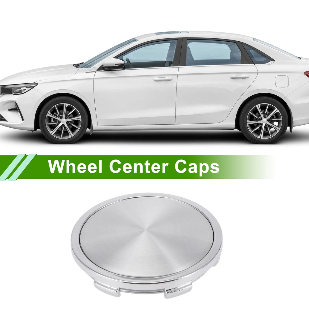 Wheel Center Caps for - 65mm Silver Tone